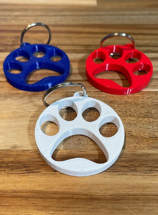 Paw Print Keychain